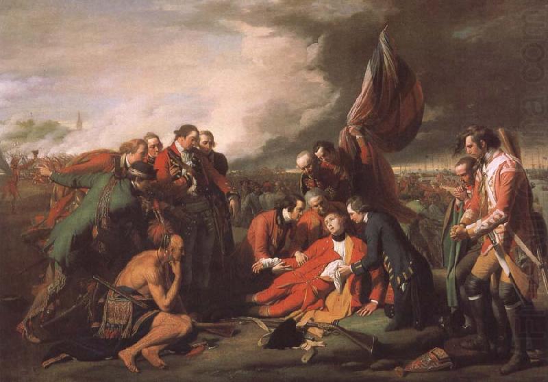 Tod des General Wolfe in der Schacht von  Quebec, Benjamin West
